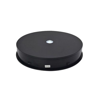 Picture of Elektrinis 360° besisukantis stovas su LED pašvietimu, apvalus 30cm, juodas