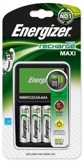 Picture of Energizer Maxi lādētājs + 4xR6/AA 2000 mAh NH15-2000 iepakojumā 1 gb.