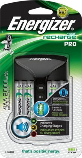 Picture of Energizer PRO lādētājs + 4xR6/AA 2000 mAh CHPRO iepakojumā 1 gb.