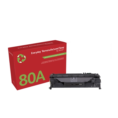 Изображение Everyday (TM) Mono Remanufactured Toner by Xerox compatible with HP 80A (CF280A), Standard Yield