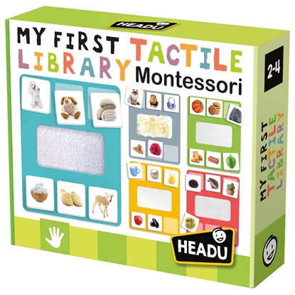 Attēls no HEADU „Montessori“ žaidimas „Lytėjimo biblioteka“
