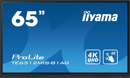 Attēls no 65" iiWare10,Android 11, 40-Points PureTouch IR with zero bonding,3840x2160,UHD IPS panel,Speakers 2x 16W front,HDMI 3x HDMI-out,USB-C with 65W PD,400cd/m² 88% light transmittance,1.200:1 Static Contrast,AntiGlare Glass
