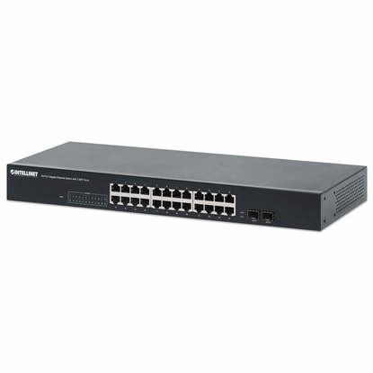 Picture of Intellinet 561877 network switch Gigabit Ethernet (10/100/1000) Black