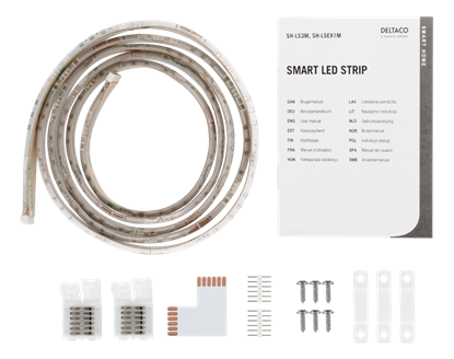 Picture of Išmanios LED juostos prailginimas DELTACO SMART HOME SH-LSEX1M, 1m