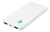 Изображение Powerbank Deltaco Išorinė baterija DELTACO Nordic Swan, 10 000mAh, 2x USB-A, balta / PB-S1000