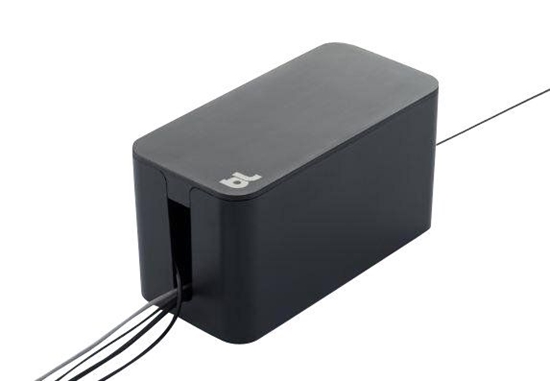Изображение Bluelounge Cablebox Mini - Original from Bluelounge! Flame-resistant cord storage - Svart