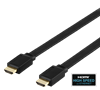 Picture of Kabelis DELTACO Flat High Speed su Ethernet HDMI, 4K UHD, 1m, juodas / HDMI-1010F-K / 00100002