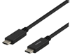 Picture of Kabelis DELTACO USB-C į USB-C, 480 Mbit/s, 3A, 2m,  juodas / USBC-2002M