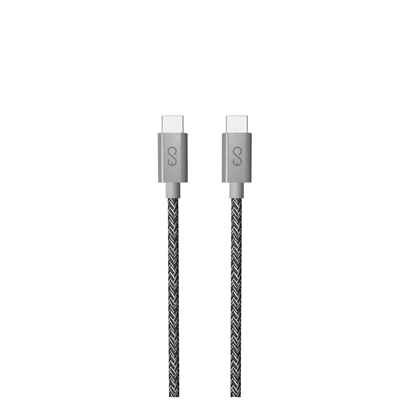 Attēls no Kabelis Epico USB-C TO USB-C 60W, 1.8 m, pilka