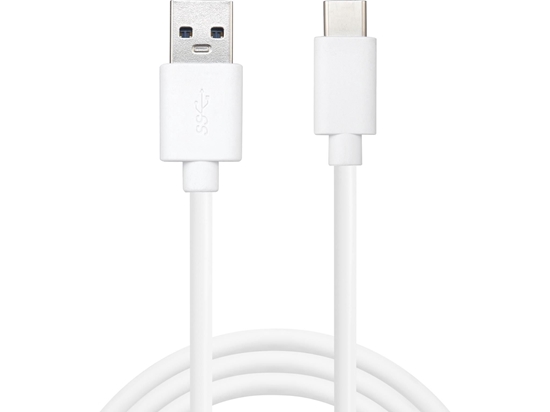 Picture of Kabelis Sandberg 136-14 USB-A to USB-C, 2m, baltas