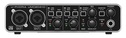 Picture of Karta dźwiękowa Behringer Behringer UMC204HD - Interfejs audio USB