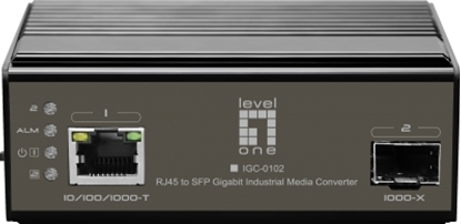 Picture of LevelOne IGC-0102 Industrial Gigabit RJ45 SFP Media Converter