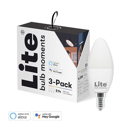 Attēls no Lite bulb moments white & color ambience (RGB) E14 bulb - 3-Pack