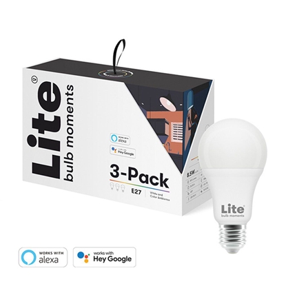 Изображение Lite bulb moments white & color ambience (RGB) E27 bulb - 3-Pack