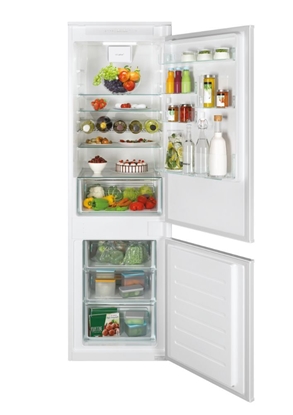 Изображение Candy Refrigerator | CBL3518EVW | Energy efficiency class E | Built-in | Combi | Height 177.2 cm | Fridge net capacity 190 L | Freezer net capacity 73 L | Display | 38 dB | White