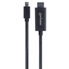 Picture of Manhattan Mini DisplayPort 1.2 to HDMI Cable, 4K@60Hz, 1.8m, Male to Male, Black, Equivalent to MDP2HDMM2MB (except 20cm shorter), Three Year Warranty, Polybag