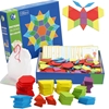 Изображение Medinė dėlionė Pattern Blocks BKKZ0864 130 detalių