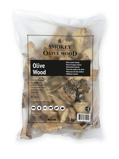 Picture of Medžio gabaliukai SMOKEY OLIVE WOOD Olive (Alyvmedis) No.5, 5 kg