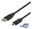 Изображение Mob. telefono kabelis DELTACO USB 2.0 C-A, 2m / USBC-1006M