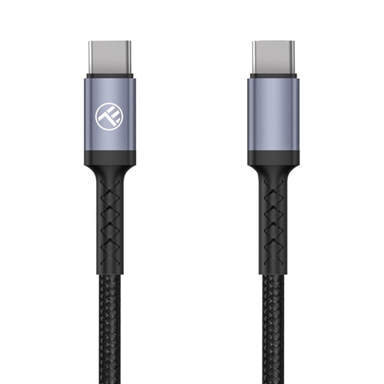 Picture of Kabel USB Tellur Type-C to Type-C Cable 3A PD60W 2m Nylon Black