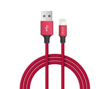 Изображение Mob.telefono kabelis Devia Pheez series USB-C TO Lightning cable 1M red