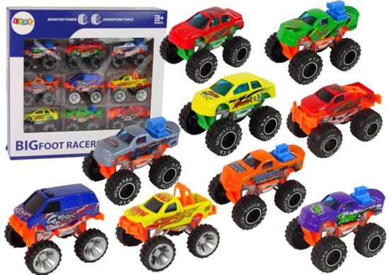 Изображение Monster Truck transporto priemonių rinkinys, 9 vnt