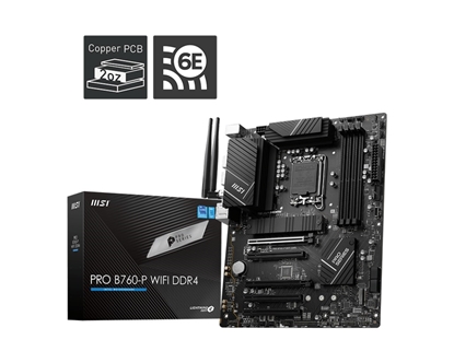 Attēls no MSI PRO B760-P WIFI DDR4 motherboard LGA 1700 ATX