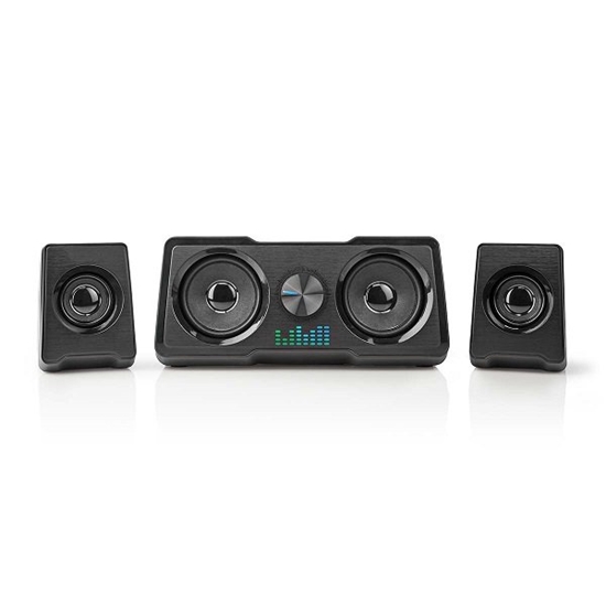 Изображение Nedis GSPR21022BK Gaming Speaker 2.2 with USB power supply / 3.5 mm / 48W / LED