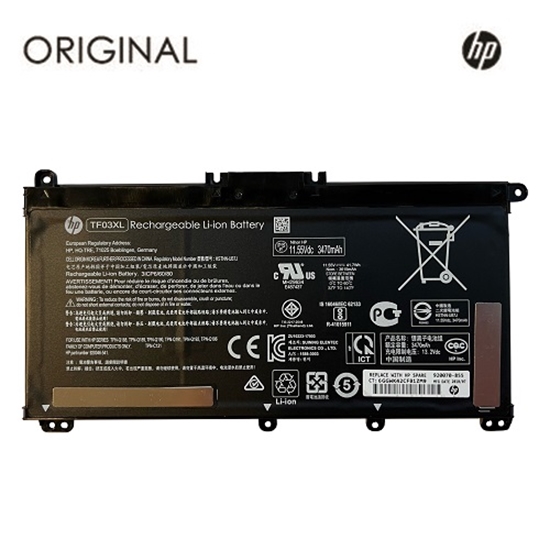 Изображение Notebook battery HP TF03XL, 3470mAh, Original