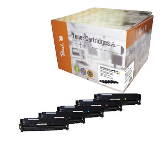 Picture of Peach PT561 toner cartridge 5 pc(s) Black, Cyan, Magenta, Yellow