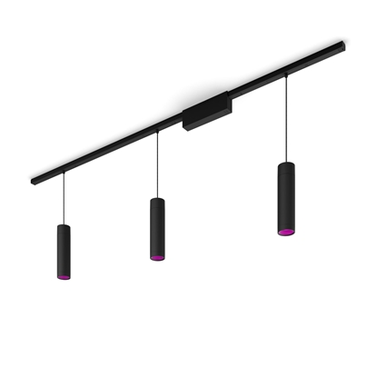 Attēls no Philips Hue White and colour ambience Perifo straight ceiling base kit (3 pendants)