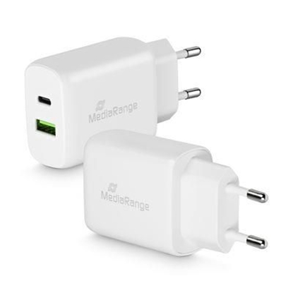 Изображение POWER ADAPTER USB/USB-C 25W/FAST MRMA112 MEDIARANGE