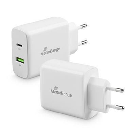 Изображение POWER ADAPTER USB/USB-C 43W/FAST MRMA113 MEDIARANGE