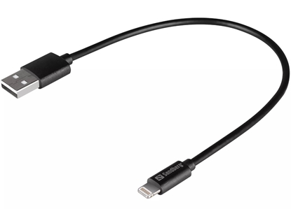 Attēls no Sandberg 441-40 USB>Lightning MFI 0.2m Black