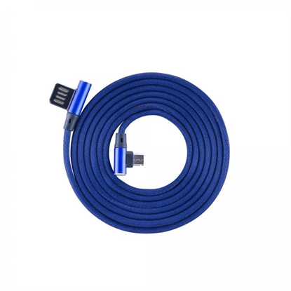 Изображение Mob.telefono kabelis Sbox USB->Micro USB 90 M/M 1.5m USB-MICRO-90BL blueberry blue