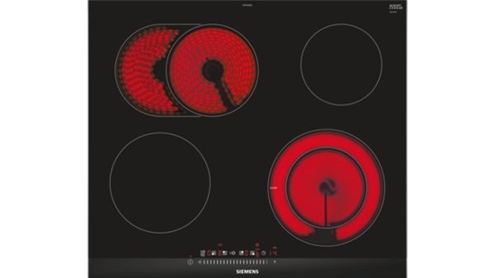Picture of Siemens ET675FNP1E hob Black, Stainless steel Built-in Ceramic 4 zone(s)