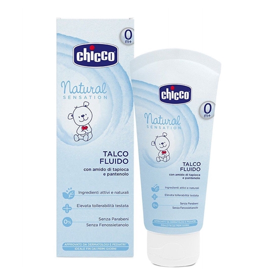 Picture of Skystas talkas CHICCO „Natural Sensation“ su tapijokos krakmolu ir pantenoliu,100ml