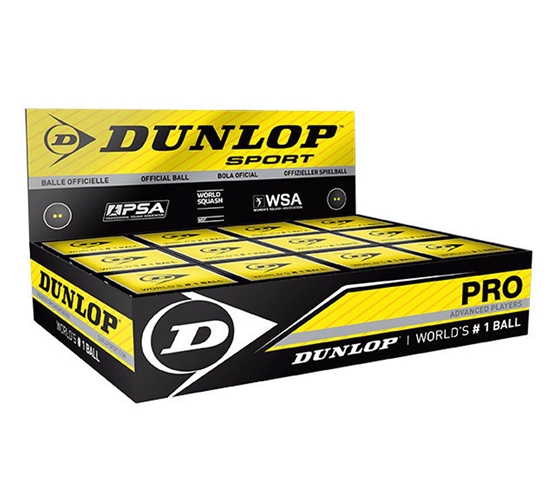 Изображение Skvošo kamuoliukas Dunlop PRO WSF/PSA 12-box