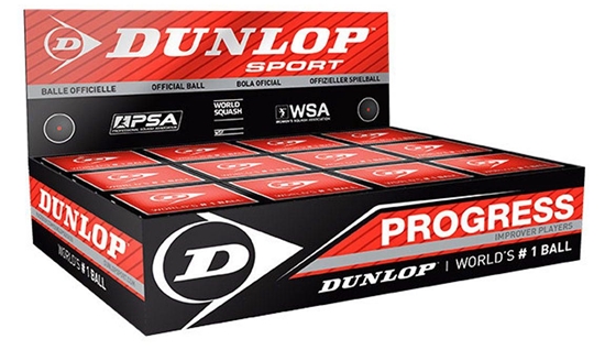 Изображение Skvošo kamuoliukas Dunlop PROGRESS 12-box