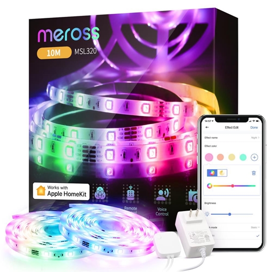 Изображение LED šviesos juosta Smart MEROSSSmart WiFi LED Strip wtih RGB (2*5 meter)MSL320CHK(EU)-10M