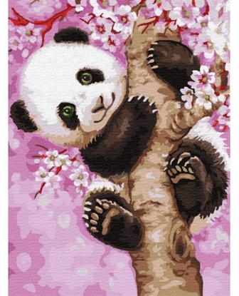 Picture of Tapyba pagal skaičius, Panda 30x50 cm