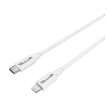 Attēls no Tellur Data cable, Apple MFI Certified, Type-C to Lightning, 1m white