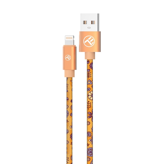 Picture of Tellur Graffiti USB to Lightning cable 3A 1m orange