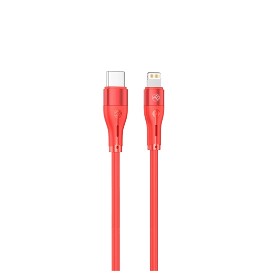 Изображение Tellur Silicone Type-C to Lightning cable PD30W 1m red