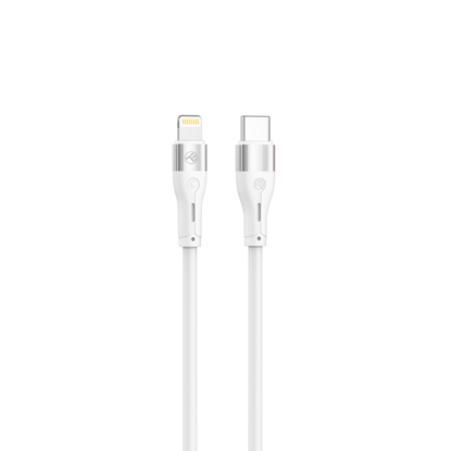 Picture of Tellur Silicone Type-C to Lightning cable PD30W 1m white