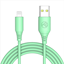 Attēls no Tellur Silicone USB to Lightning Cable 3A 1m Green