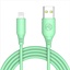 Изображение Tellur Silicone USB to Lightning Cable 3A 1m Green