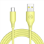 Attēls no Tellur Silicone USB to Type-C Cable 3A 1m Yellow