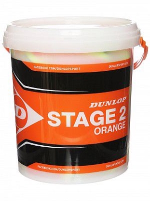 Picture of Teniso kamuoliukai Dunlop STAGE 2 ORANGE 60-bucket ITF