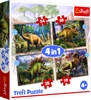 Изображение TREFL 4 dėlionių rinkinys „Dinozaurai“